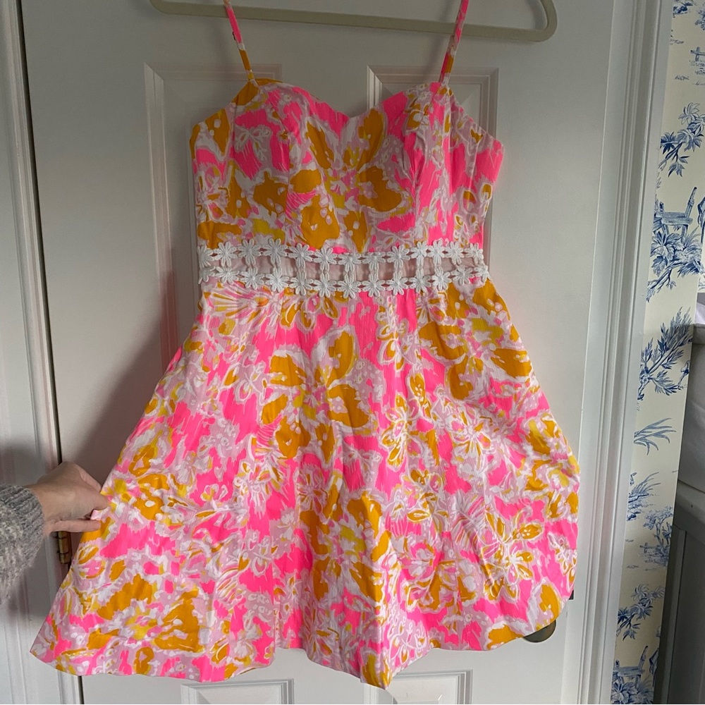 Lilly Pulitzer Lenore Lace Cut Out Dress